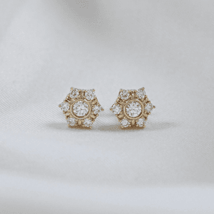 Diamond Solitaire Earrings