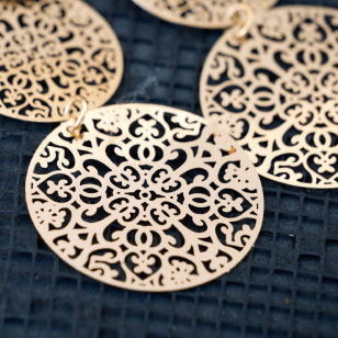 Gold Filigree Medallions